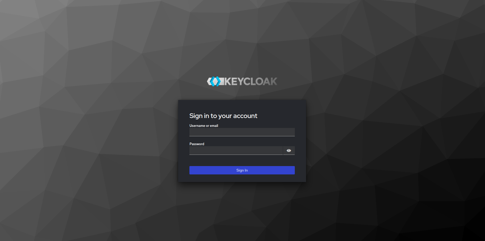 keycloak login page