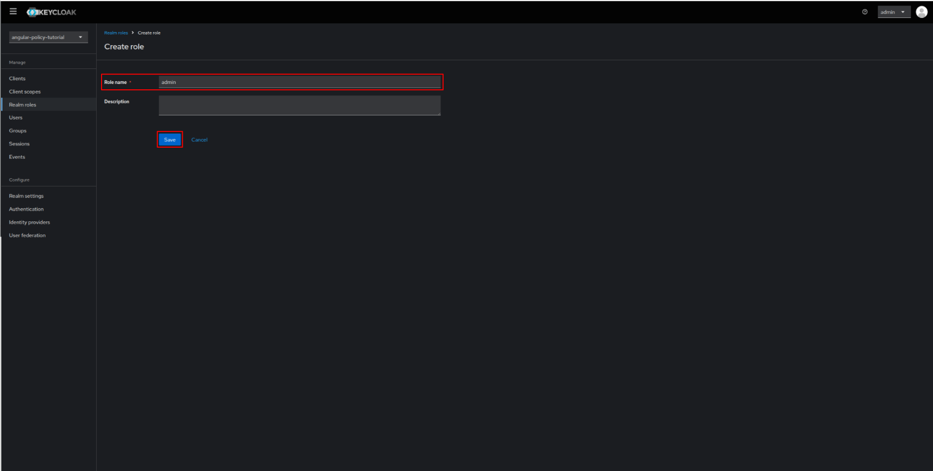 keycloak role01 create page 02