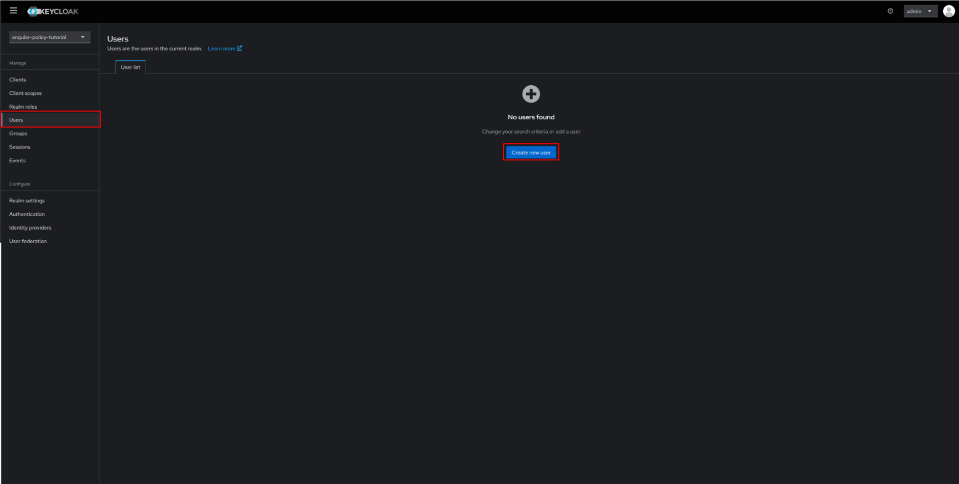 keycloak user01 create page 01
