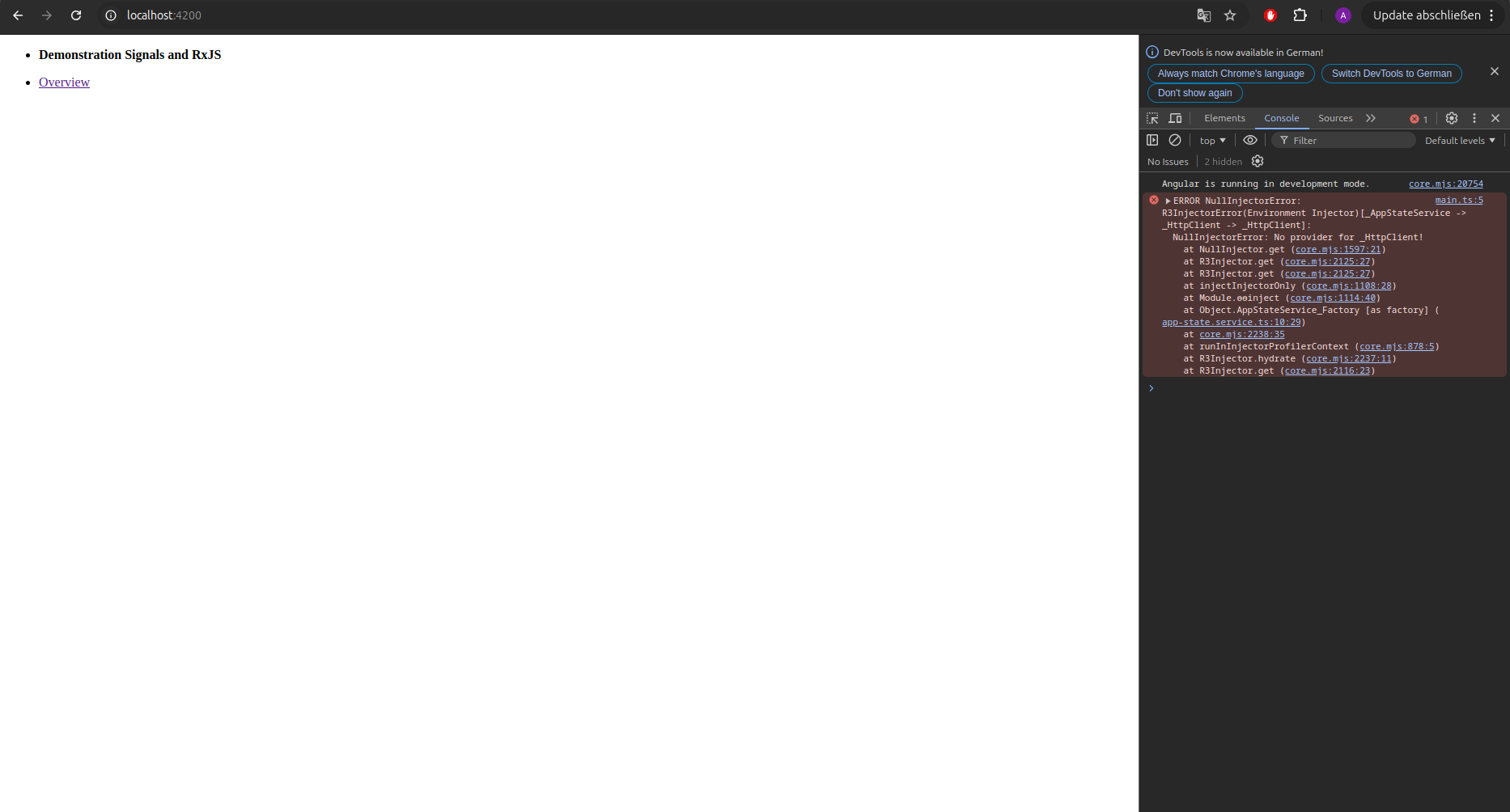 angular problem