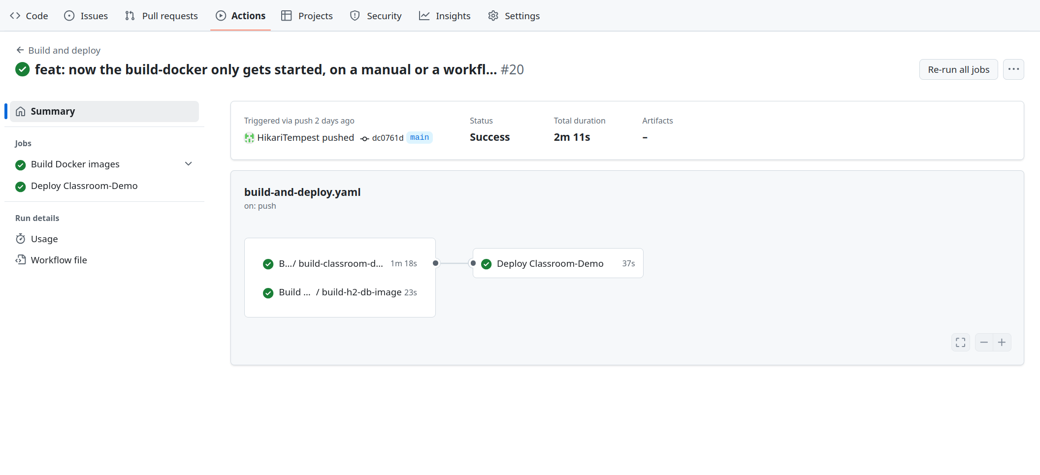build and deploy workflow github website