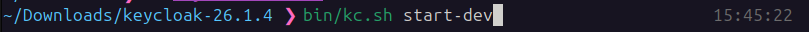 command keycloak