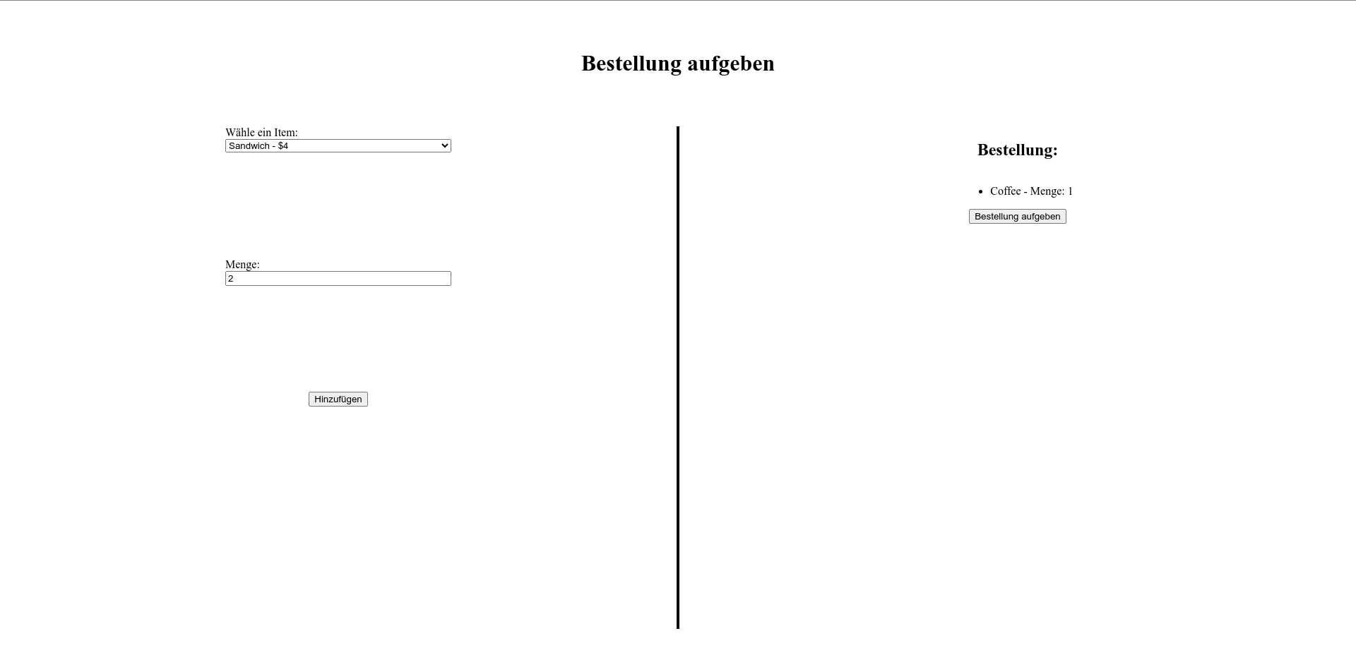 bestellung